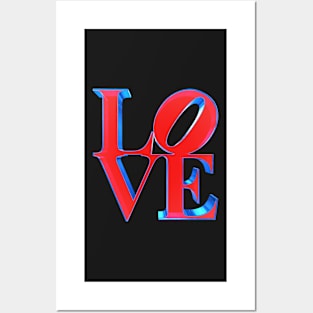 3D Love Sign Red | Pop Art Posters and Art